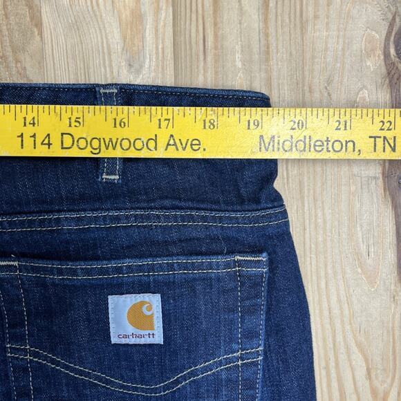 Carhartt Women's  Jeans - Dark Blue - Picture 6 of 7